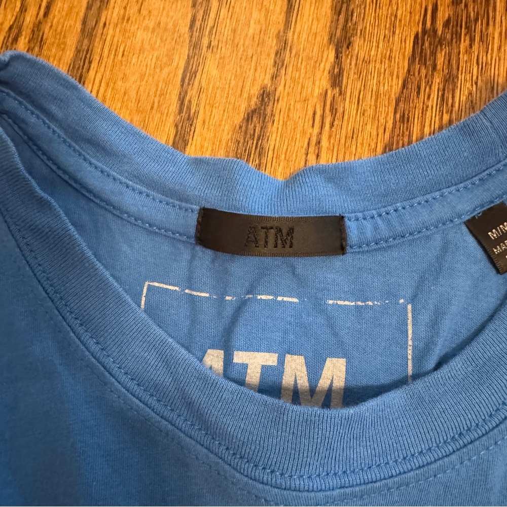 ATM Classic Jersey Sleeveless Boy Tee in Blue - Picture 3 of 11